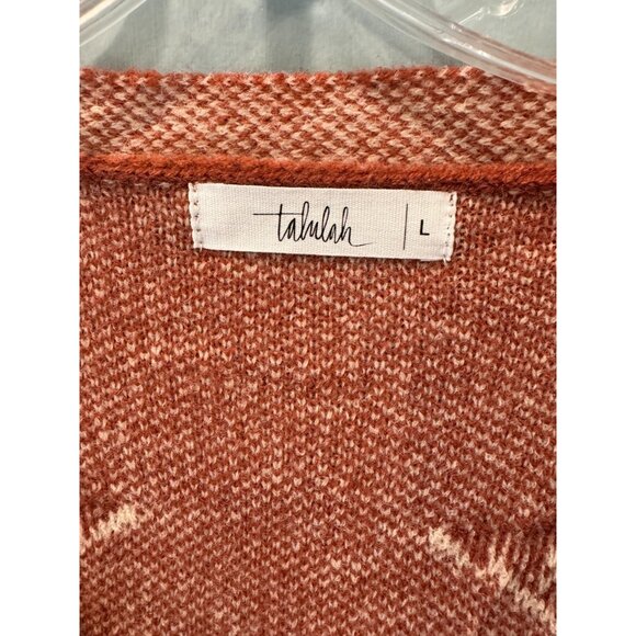 Talulah Star Pattern Textured Button Up Cardigan With Pockets Womens Size Large - Picture 5 of 8